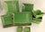Gorgeous Lot of Pottery Barn Asian Square Green Dinnerware Settings for 4 People - 24 pcs For Sale In Dallas - Image 6 of 10
