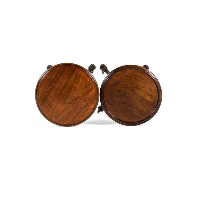 19th Century Mahogany and Brass Occasional Tables, Set of 2 For Sale - Image 5 of 18