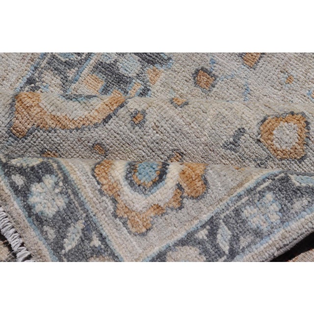 Oushak Rug by Keivan Woven Arts, Hand-Knotted Wool, Afghan, 3'11 X 6'0 For Sale - Image 11 of 12