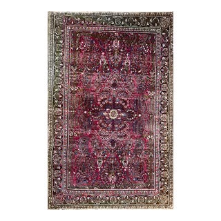 Antique Persian Sarouk Rug For Sale