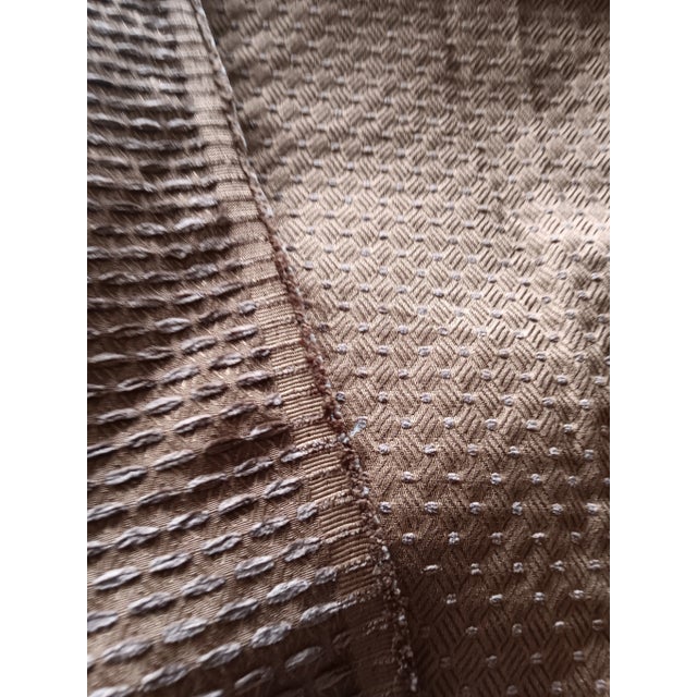 2000 - 2009 Delisting, Woven Silk Infused Italian Designer Fabric- 2 1/3 Yards For Sale - Image 5 of 8