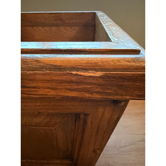 1960s Vintage Romweber Viking Oak Desk Bucket For Sale - Image 5 of 9