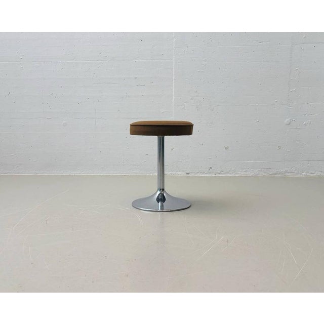 Bauhaus Vintage Tulip Stool in Brown by Vitra, 1970s For Sale - Image 3 of 16