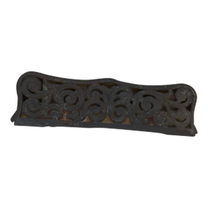 1800s Stove Heater Grate Decorative Cast Iron Architectural Salvage