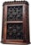 Wood Outstanding Antique Beautifully Hand Carved Solid Mahogany Wall Hanging Corner Cabinet - Signed & Dated 1900 For Sale - Image 7 of 18