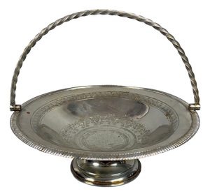 Silver-Plated Basket Centerpiece, 1800s