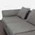 Modern 3-Seat Gray Sofa With Cushions For Sale In San Francisco - Image 6 of 9