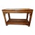 Midcentury Bamboo Rattan Console Table Organic Modern Style For Sale