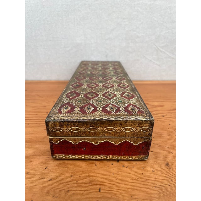 Italian Florentine Glove Box For Sale - Image 9 of 12