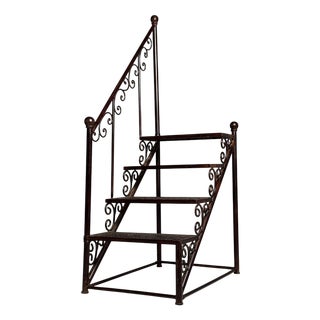 Late 20th Century Library Stairs Metal For Sale