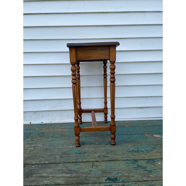 Wood 1920s Cherry End Table For Sale - Image 7 of 11