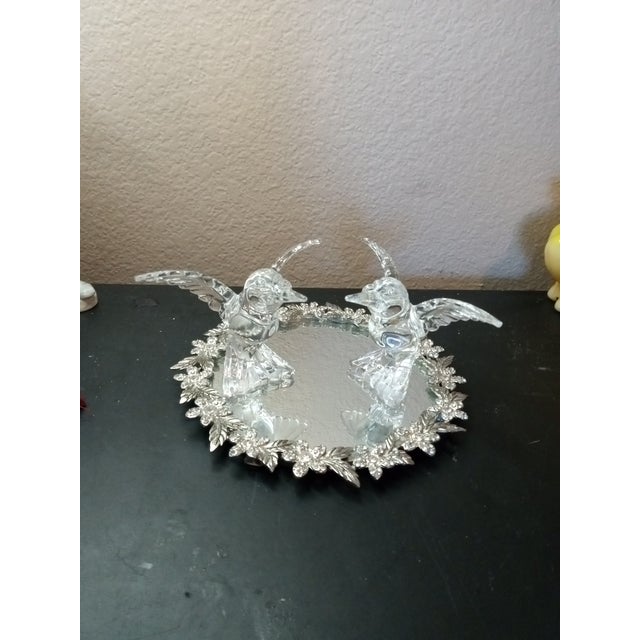 1980s 1980s Exquisite Signed Steuben Ny Pair of Flight Birds Figurines For Sale - Image 5 of 6