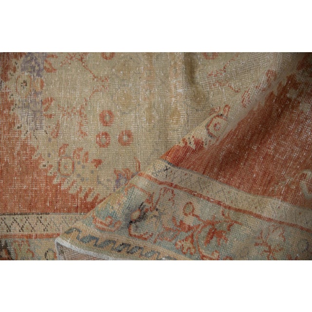 Boho Chic Vintage Distressed Oushak Rug - 3'5" X 6'4" For Sale - Image 3 of 9