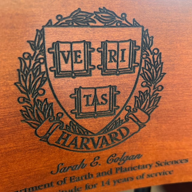 Wood Harvard University Boston Rocker Black and Gold For Sale - Image 7 of 9