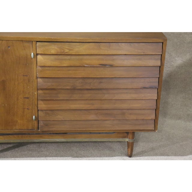 Mid 20th Century Merton Gershun Designed Dresser w/ Louvered Front For Sale - Image 10 of 12