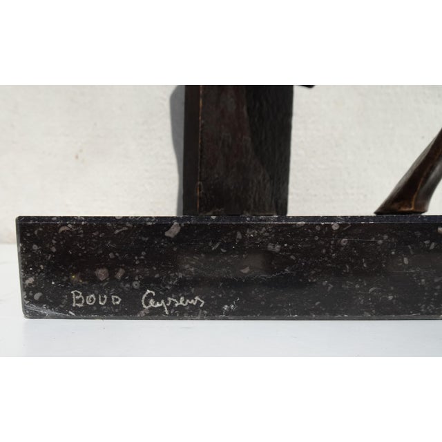 Boud Ceysens, Jumping Horse, 1980s, Bronze & Marble For Sale - Image 9 of 15