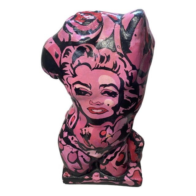 Plaster Sculpture Bust by Karen, 1980s For Sale