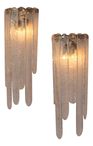 Vintage Italian Wall Lights by Carlo Nason for Mazzega, 1960, Set of 2