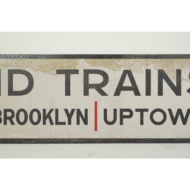 2020s Reclaimed Marty Supreme Ind Trains Street Movie Prop Sign For Sale - Image 5 of 7
