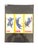 This French advertising print features the iconic Dubonnet aperitif design with a whimsical blue cat in three playful...