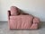 1980s Italian Postmodern Salotti Natuzzi Pink Leather Lounge Chair/ Sold For Sale In Miami - Image 6 of 12