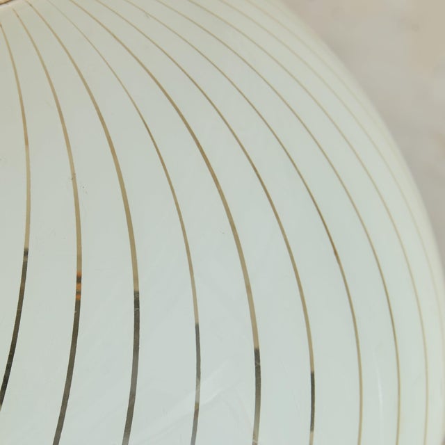 1970s Mid Century Modern Italian Brass + Acrylic Pendant For Sale - Image 9 of 11
