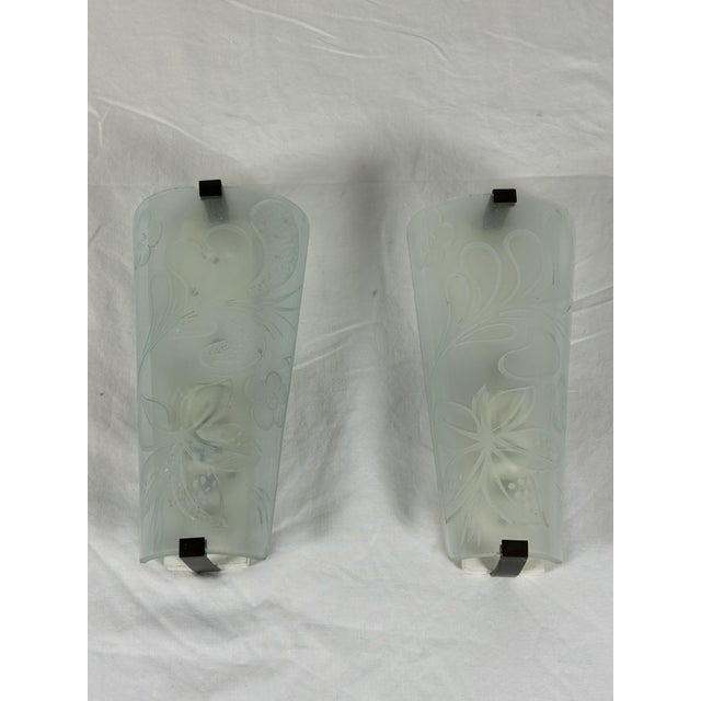 1950s Wall Lamps by Pietro Chiesa for Fontana Arte, 1950s, Set of 2 For Sale - Image 5 of 15