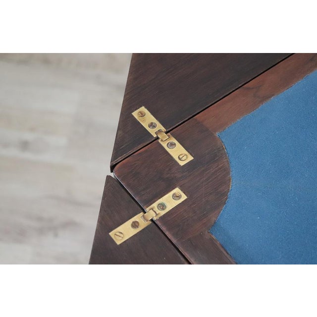 Inlay Walnut Game Table, 1940s For Sale - Image 3 of 15