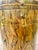 Mid-Century Modern Attributed to William Switzer Postmodern MCM Burl Walnut Drum Table / Nightstand For Sale - Image 3 of 12