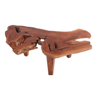 Organic Modern Slab Coffee Table For Sale