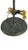 Substantial pair of cast metal buffet candlestick lamps in a verdigris bronze finish, attributed to Frederick Cooper. The...