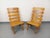 Set of Vintage Brutalist Wooden Slatted Armchairs, 1960s For Sale - Image 17 of 18