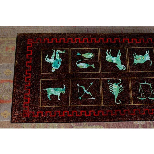 Glass Zodiac Cocktail or Coffee Table from Fontana Arte For Sale - Image 6 of 12