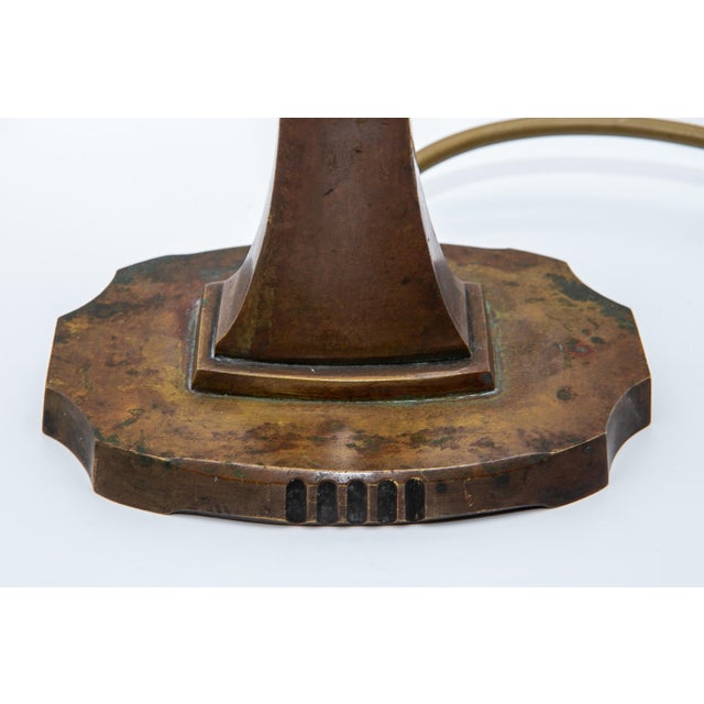 Metal Art Nouveau Table Lamp, France, 1910s For Sale - Image 7 of 9