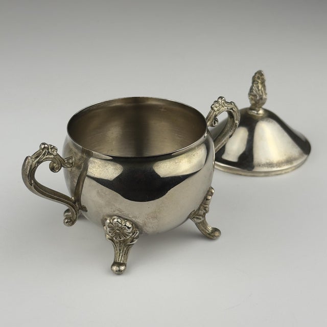 Vintage Metal Coffee Set, Italy, 1980s, Set of 3 For Sale - Image 16 of 18