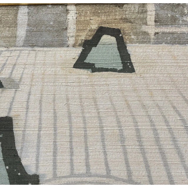 Original Taizo Minekawa 'Stone Garden Ryoanji Japanese Temple Dyed Textile Print For Sale - Image 9 of 13