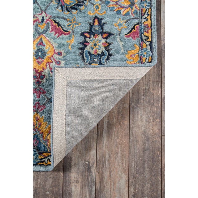 Ibiza Blue Hand Tufted Area Rug 8' X 10' For Sale In Atlanta - Image 6 of 8