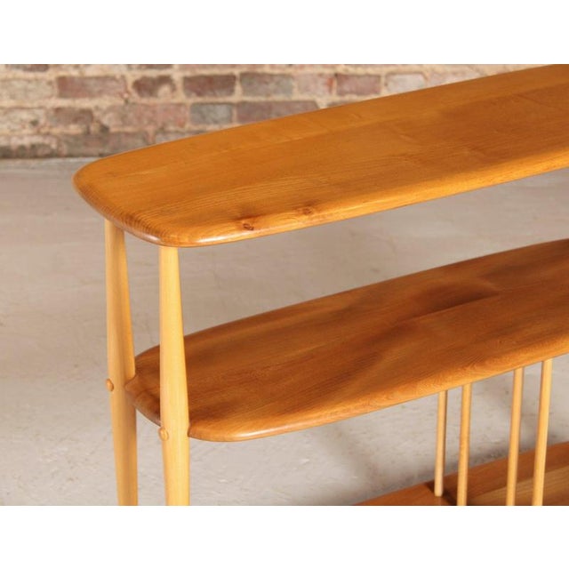 Mid-Century Model 361 Baby Giraffe Windsor Trolley Bookcase in Elm and Beech from Ercol, 1960 For Sale - Image 3 of 11