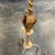 Metal Mid 20th Century Spanish Wrought Iron Floor Candlestick W/ Gold Wash For Sale - Image 7 of 12