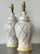 Vintage Glazed Ceramic Trellis Lamps - A Pair For Sale - Image 10 of 12