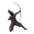 Magnificent, bronze figure of a Japanese Samurai archer with a longbow. Period: 19th century. The dynamic figure depicts...