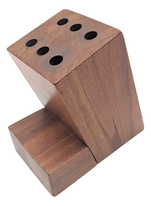 Mid 20th Century Staved Walnut Wood Pencil Holder