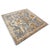 Textile Indian Sultanabad Silk 6x6 Blue, Orange & Ivory Handmade Square Area Rugs #1143145 For Sale - Image 7 of 14