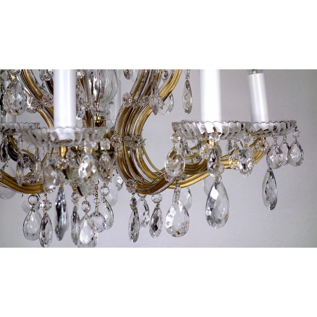 Crystal Maria Theresia Chandelier by Palme Walter for Palwa, 1960s For Sale - Image 9 of 12