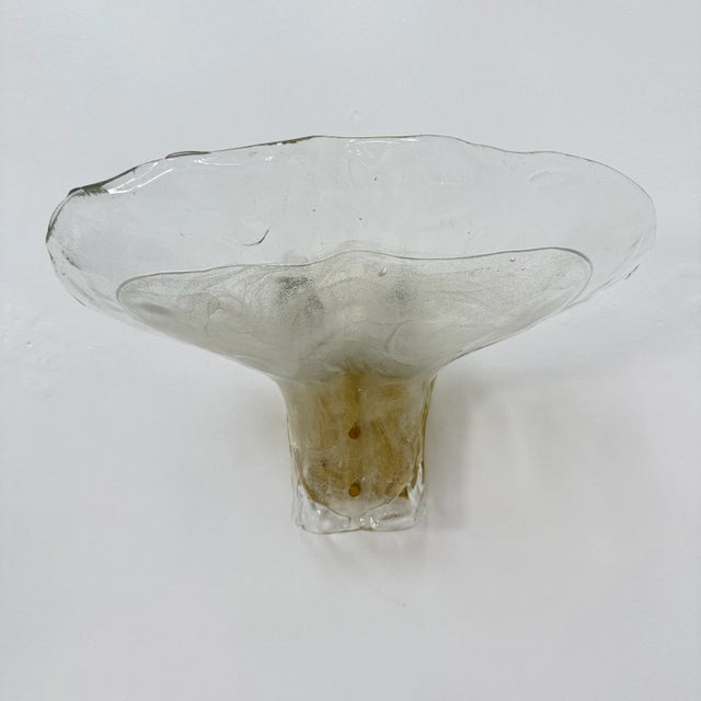 Large Brass and Melting Glass Petal Sconce by J. T. Kalmar for Kalmar, 1970s For Sale - Image 18 of 18