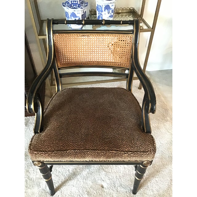 1970s Vintage Drexel Heritage Cane Back Accent Arm Chair Chairish