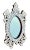 Gorgeous small hand crafted mother of pearl inlaid mirror. The oval shape frame decorated with beautiful ornate inlay...