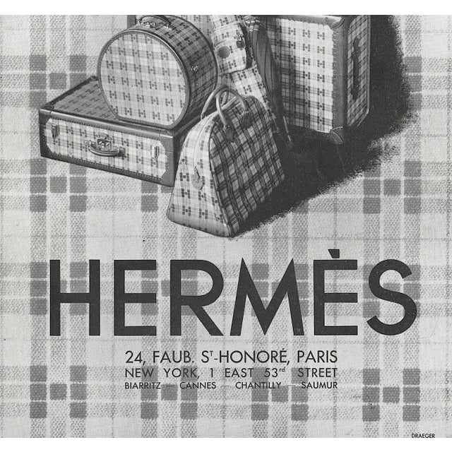 Art Deco 1931 French Vintage Hermès Print for Luxury Travel Needs, Matted For Sale - Image 3 of 3