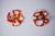 1970s Large Orange Murano Glass Floral Sconces from La Murina, Italy, 1970, Set of 2 For Sale - Image 5 of 8