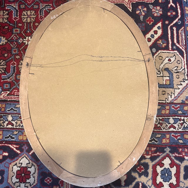 Antique Wood and Gesso Picture Frames With Bubble Glass-a Pair P For Sale - Image 4 of 6
